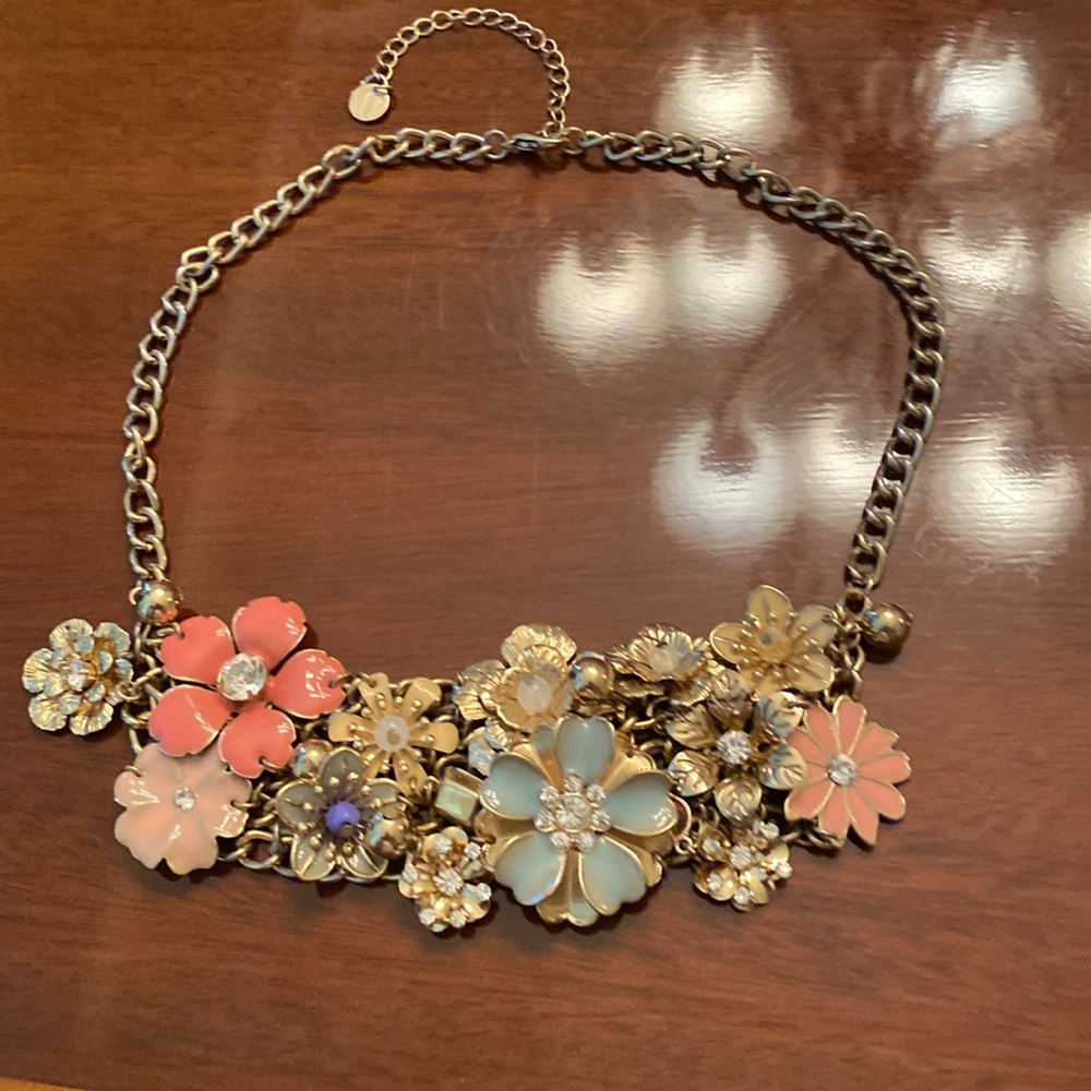 Floral Costume necklace by Talbots